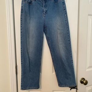 Talbots crop jeans with a touch of bling